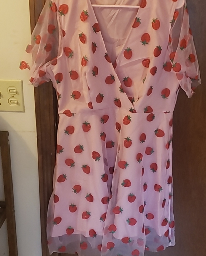 Shein strawberry dress
